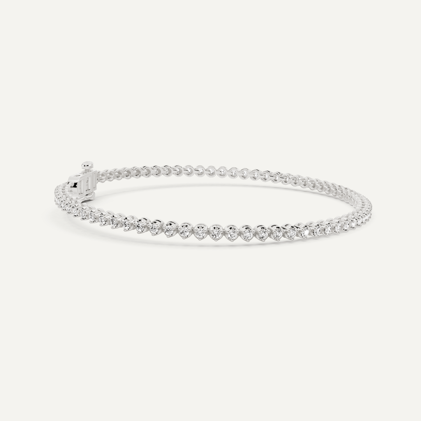 Best Value - 1 ctw Round Diamond Petite Tennis Bracelet - Lotus Diamond