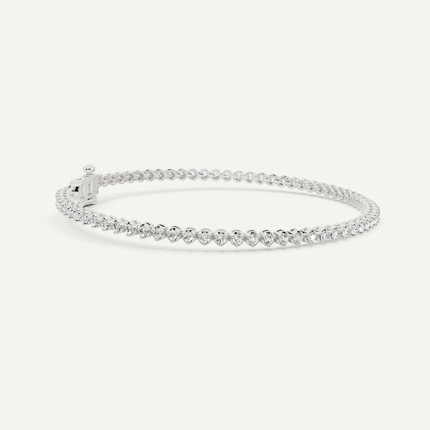 Best Value - 1 ctw Round Diamond Petite Tennis Bracelet - Lotus Diamond