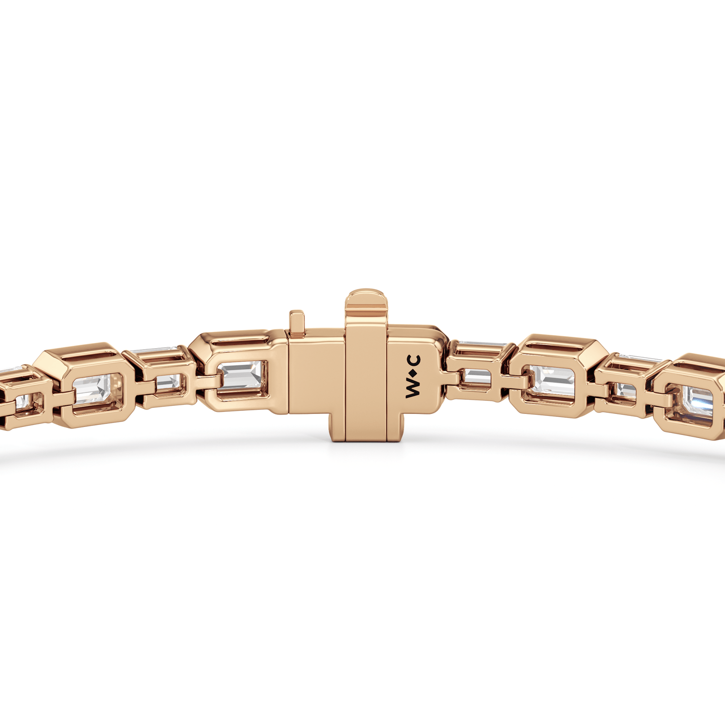 Bezeled Emerald Alternating Tennis Bracelet - Lotus Diamond