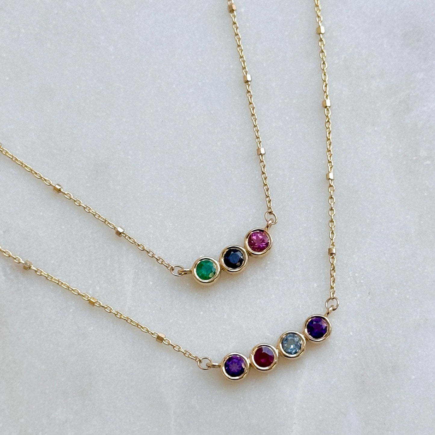 Birthstone Necklace - Lotus Diamond