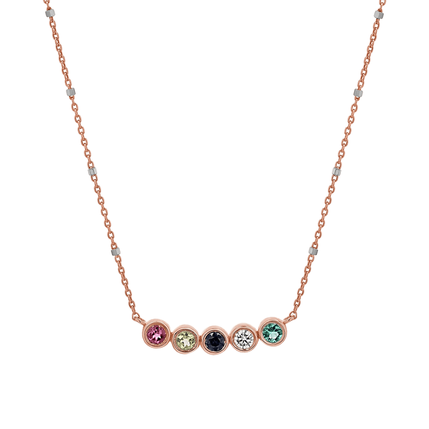 Birthstone Necklace - Lotus Diamond