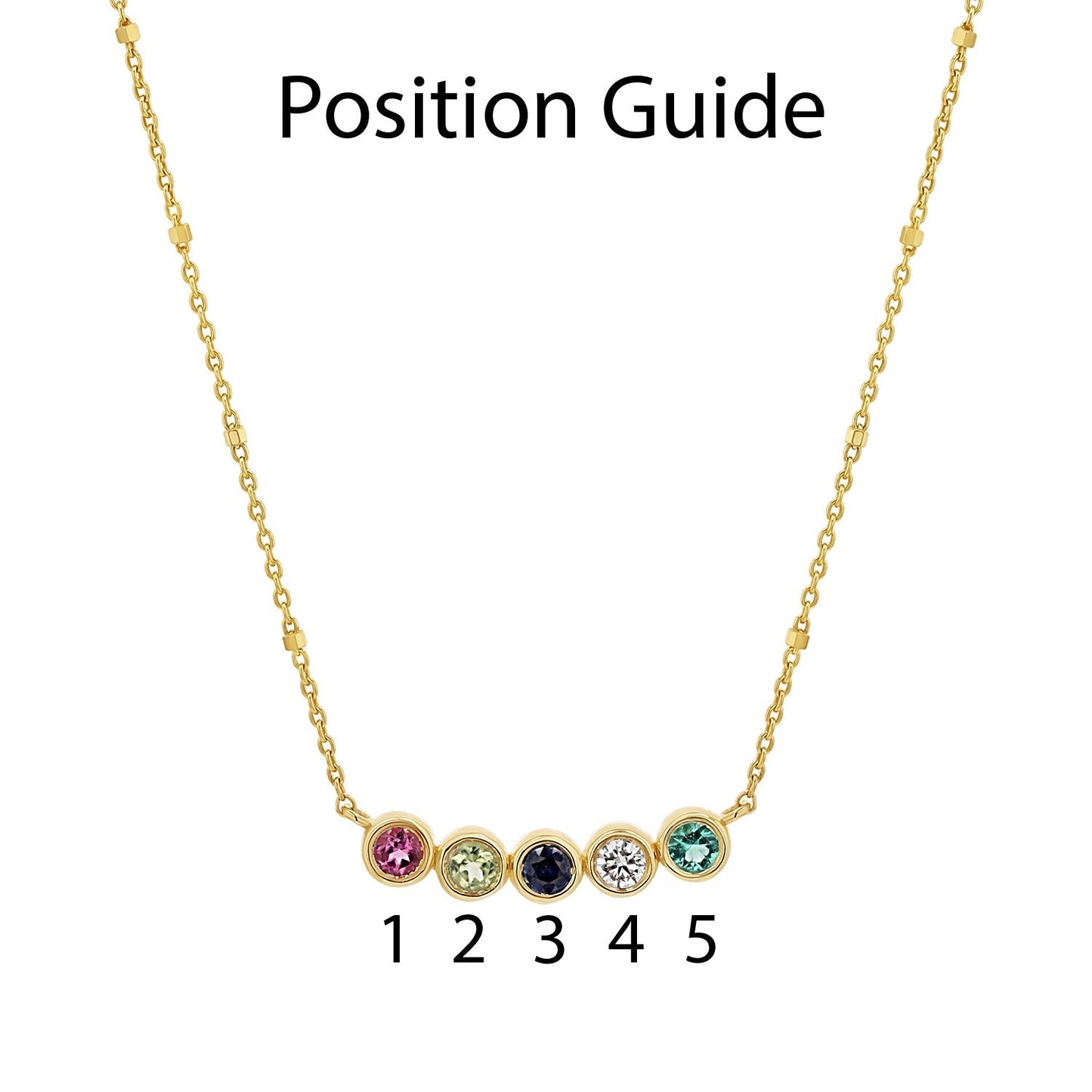 Birthstone Necklace - Lotus Diamond