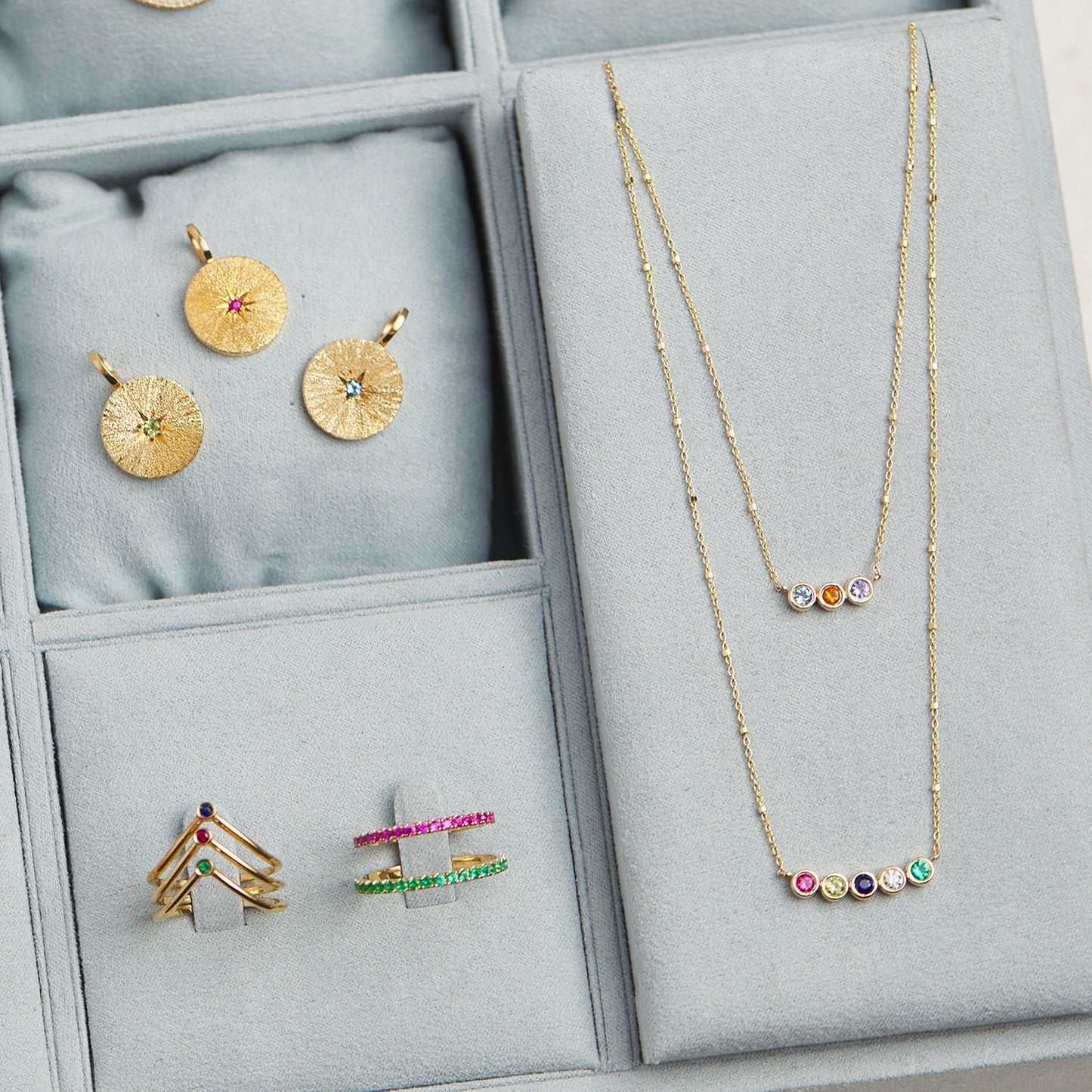 Birthstone Necklace - Lotus Diamond