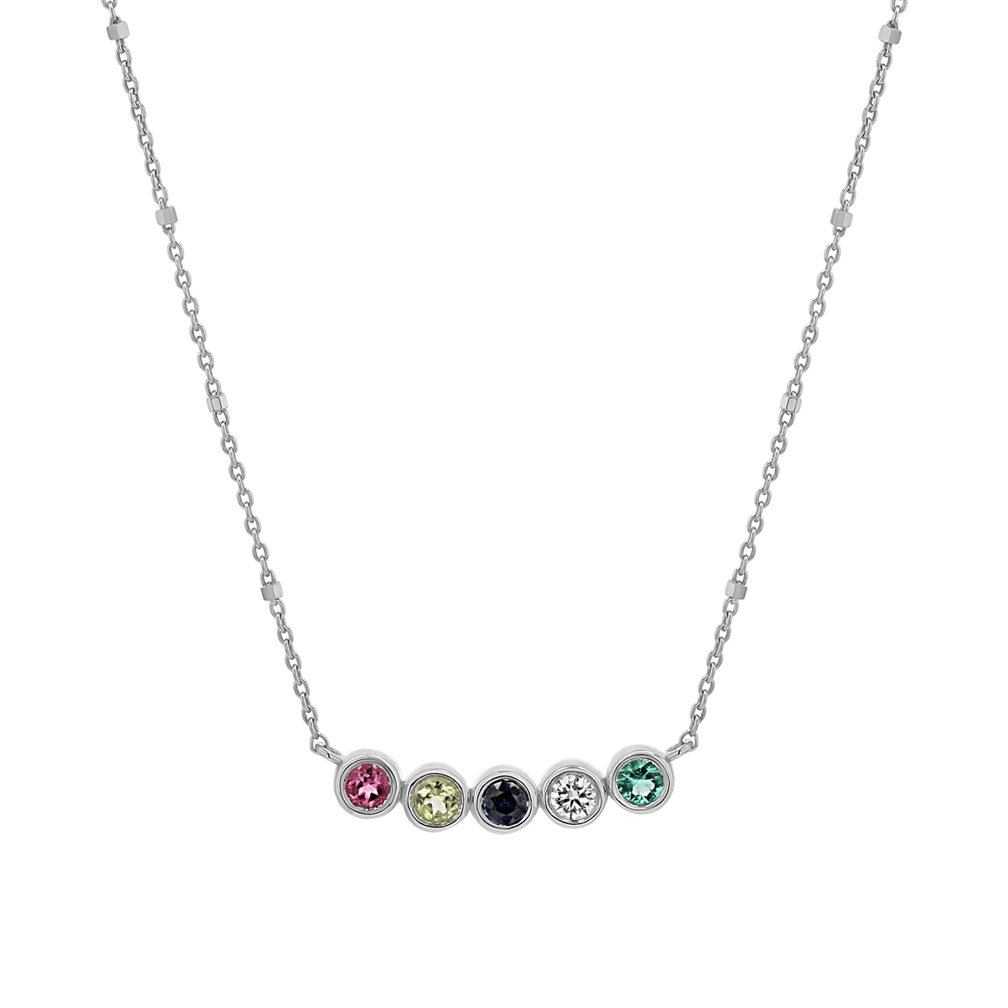 Birthstone Necklace - Lotus Diamond