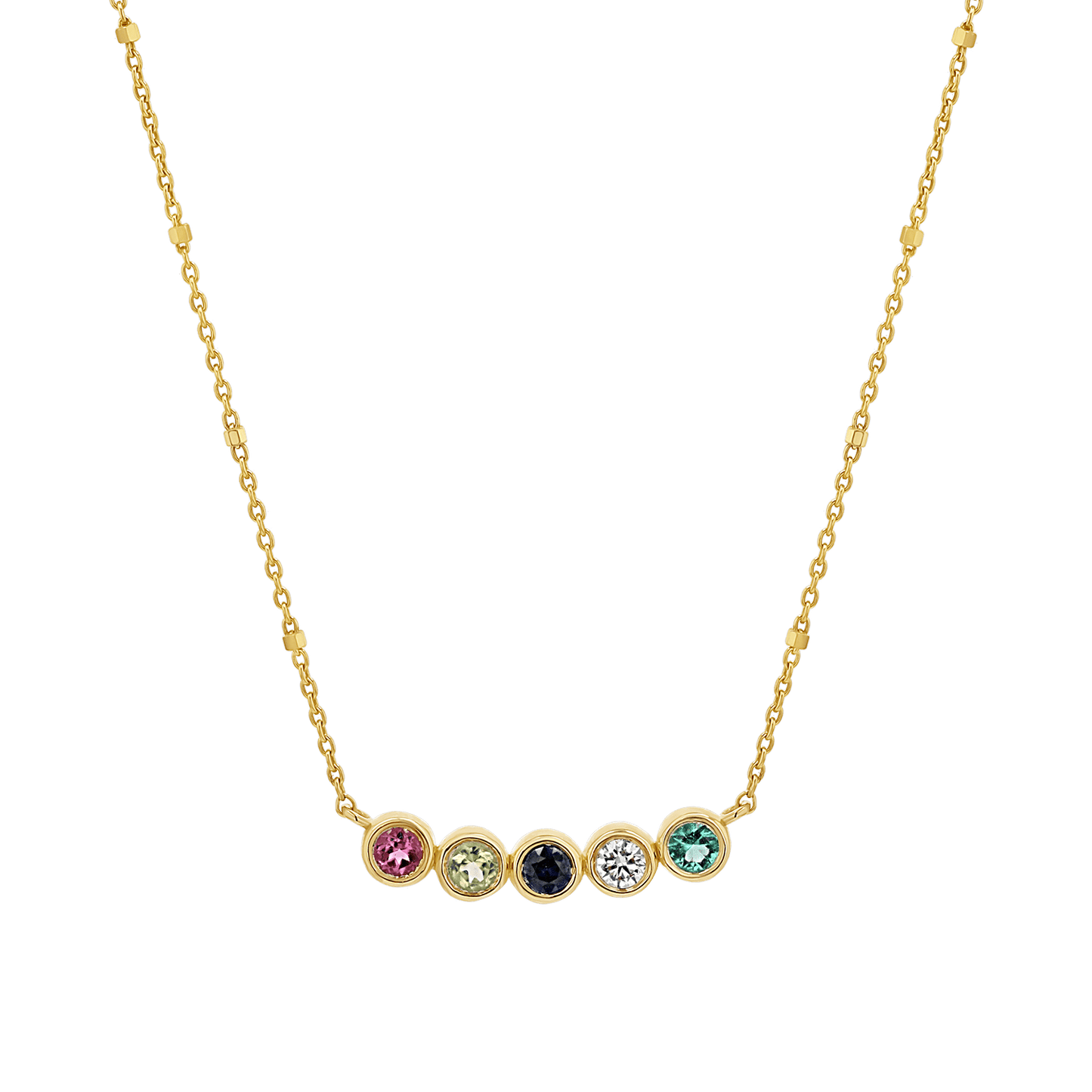 Birthstone Necklace - Lotus Diamond