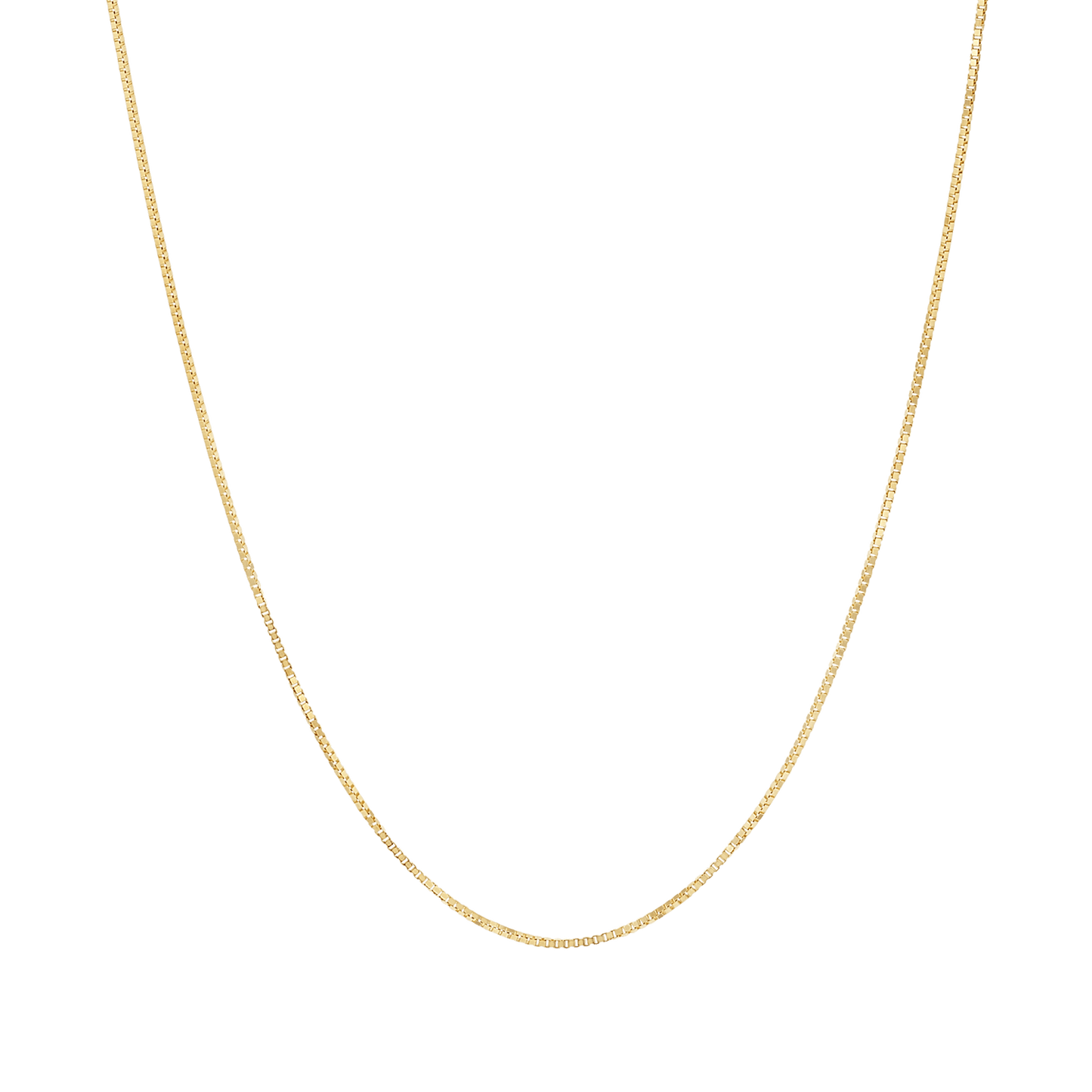 Box Chain Necklace - Lotus Diamond