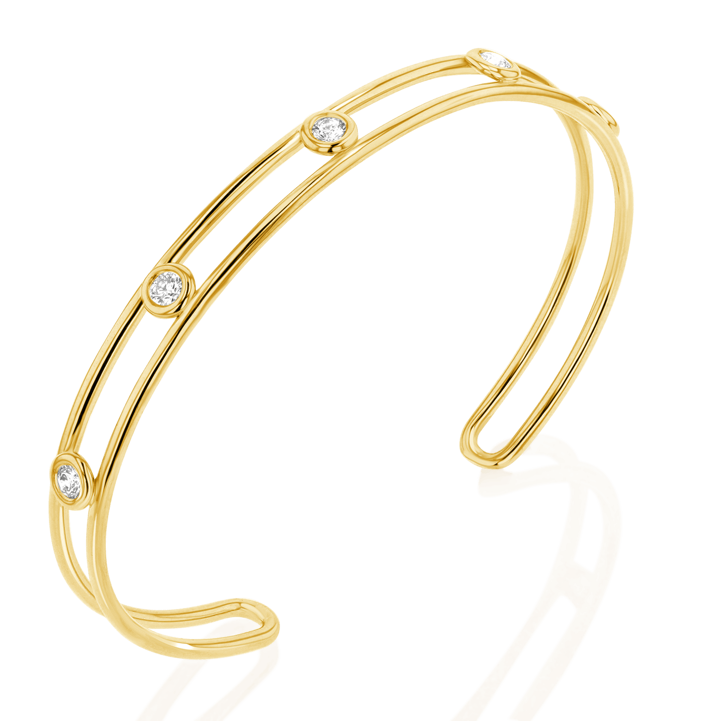 Bubble Diamond Cuff - Lotus Diamond