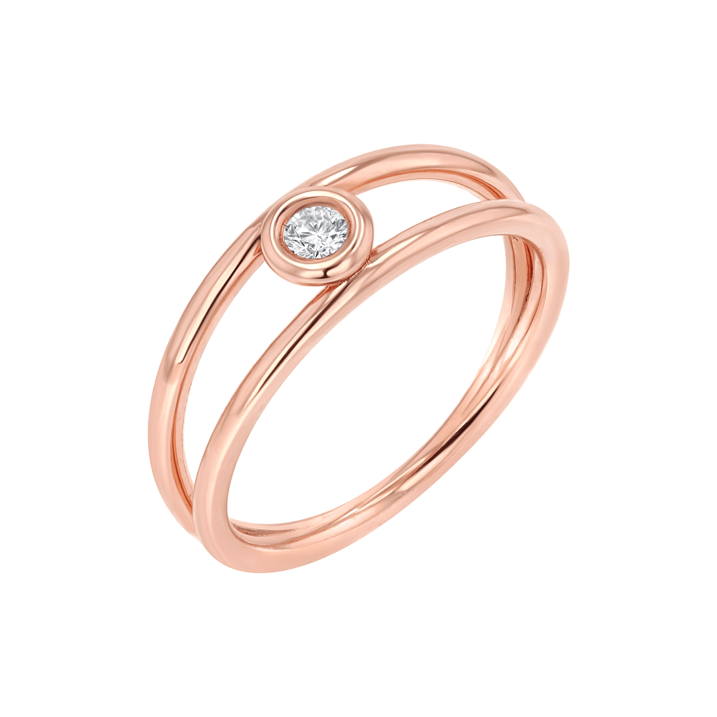 Bubble Solitaire Diamond Ring - Lotus Diamond