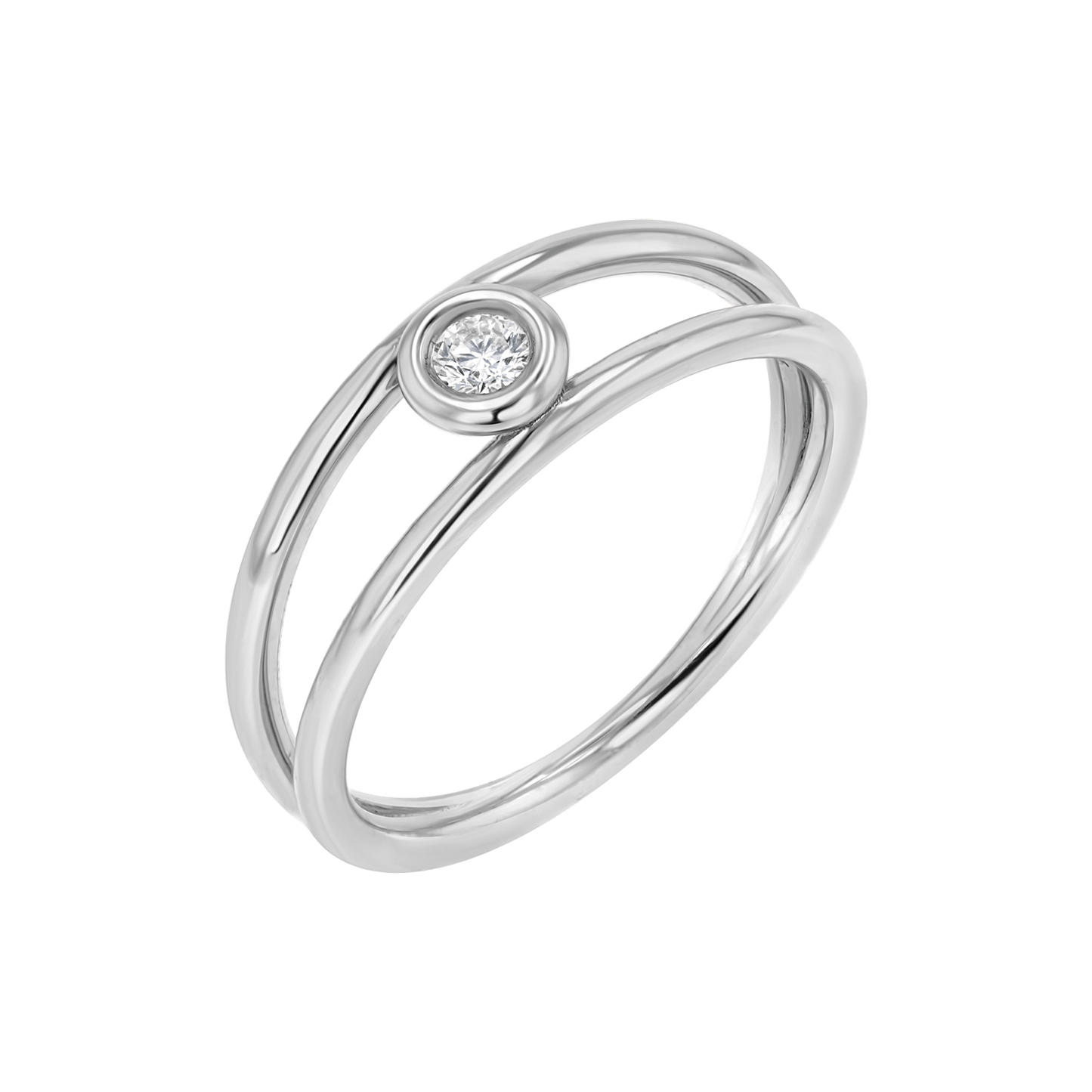 Bubble Solitaire Diamond Ring - Lotus Diamond