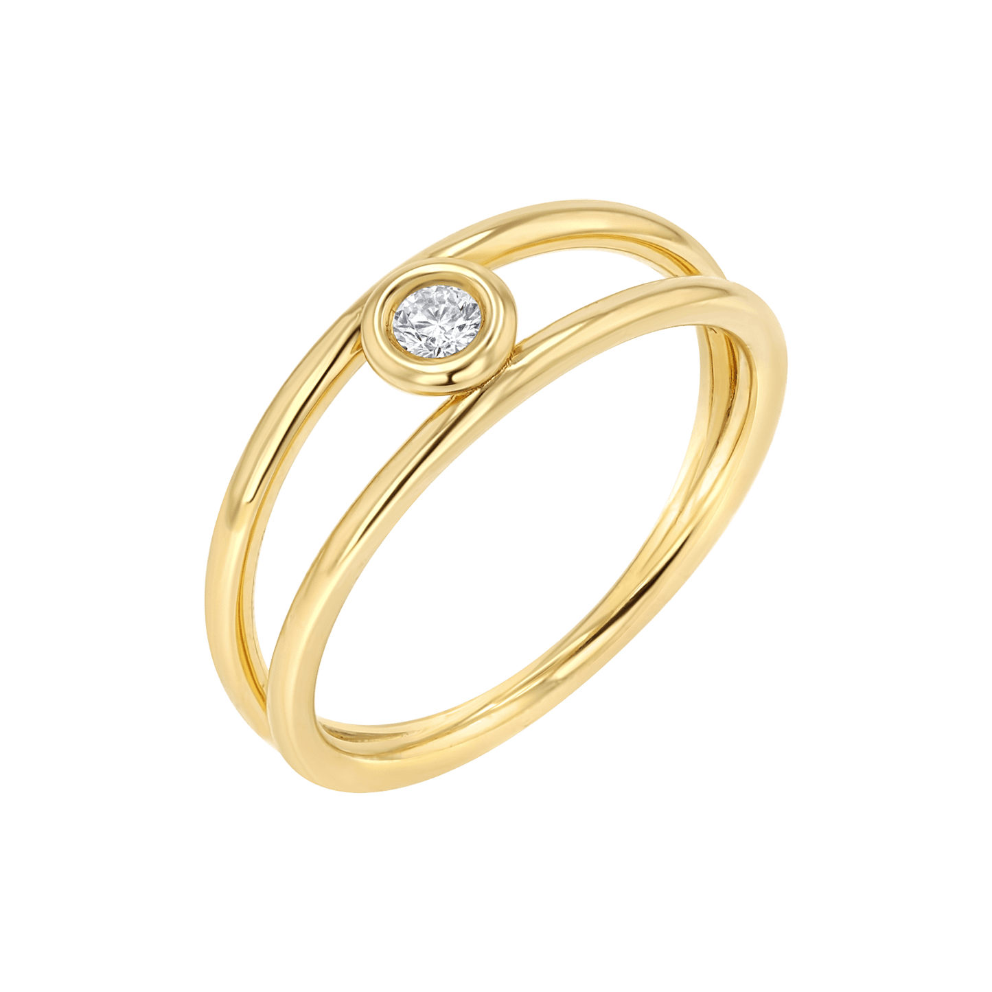 Bubble Solitaire Diamond Ring - Lotus Diamond