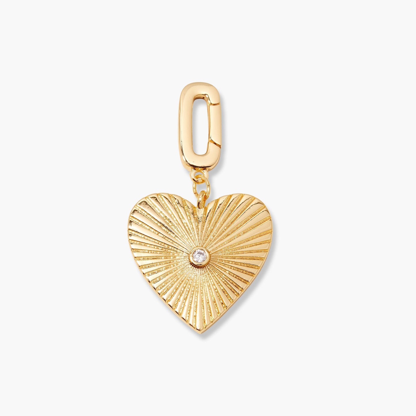Cami Heart Charm - Lotus Diamond