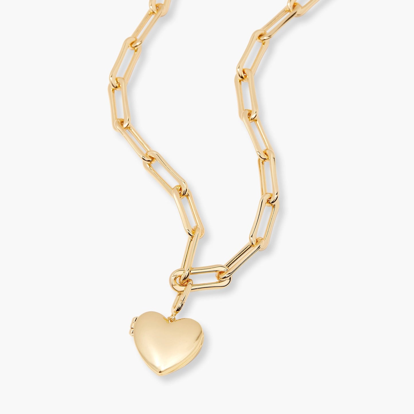 Cami Heart Locket Necklace - Lotus Diamond
