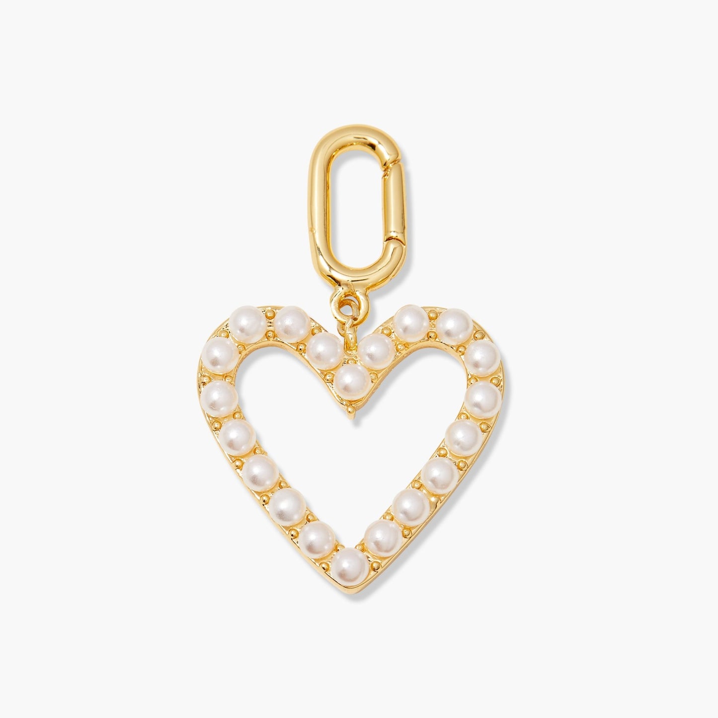 Cami Pearl Heart Charm - Lotus Diamond