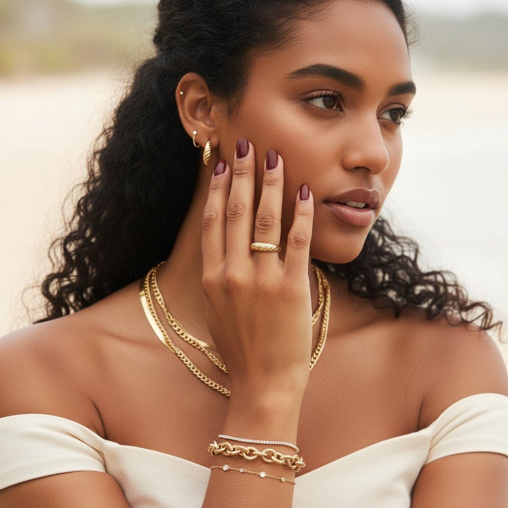 Celine Croissant Ring - Lotus Diamond