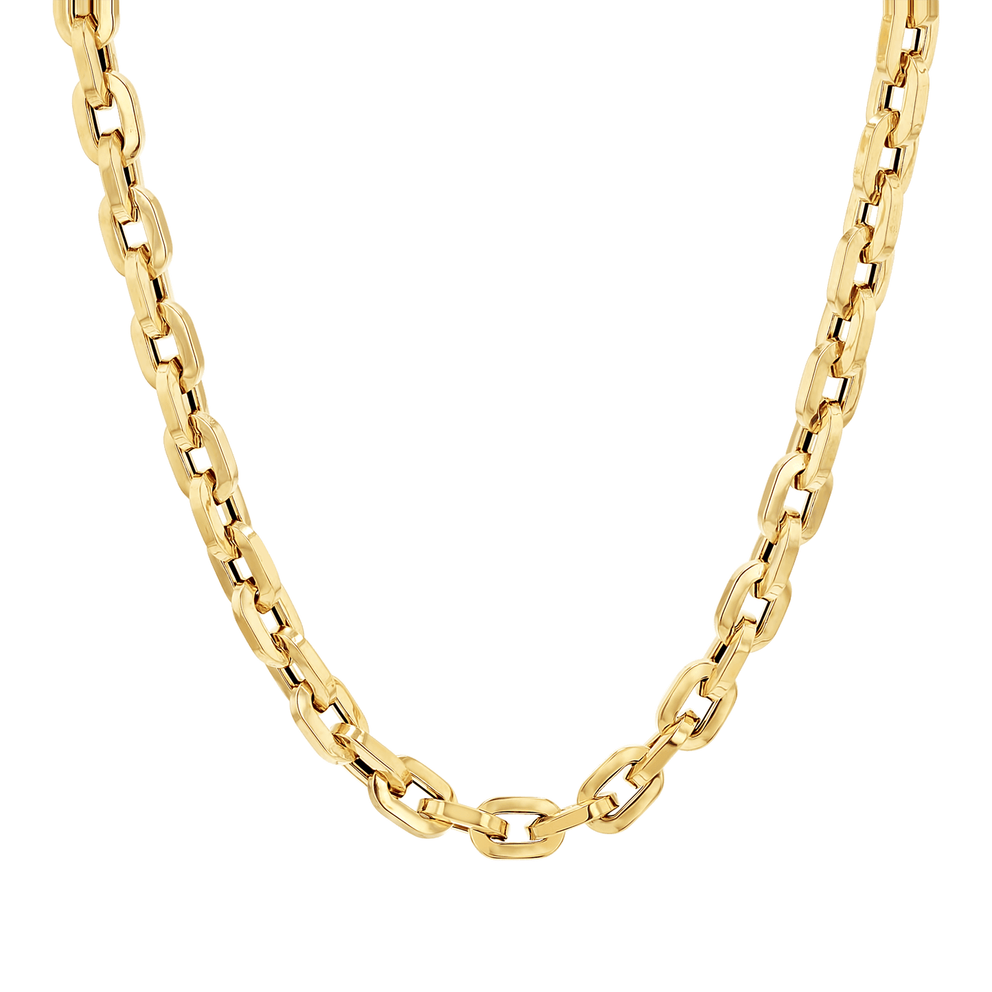 Chunky Box Chain Necklace - Lotus Diamond