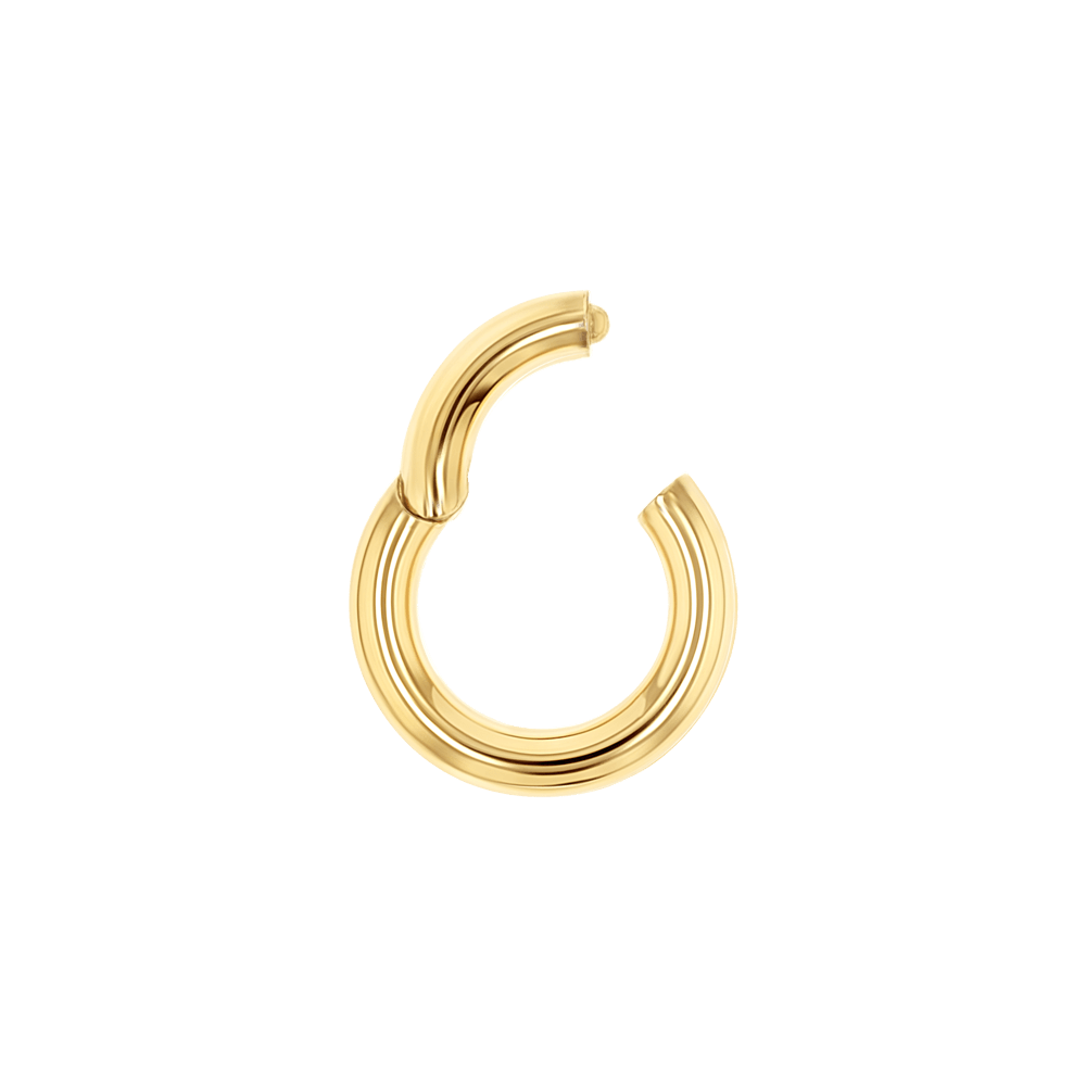 Chunky Round Charm Connector Clasp - Lotus Diamond