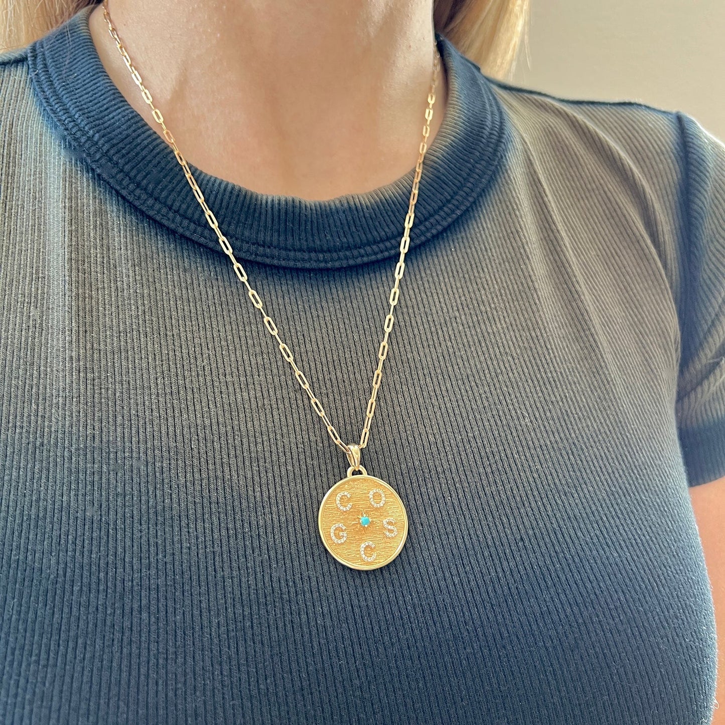 Circle of Life Diamond Multi Initial Charm - Lotus Diamond