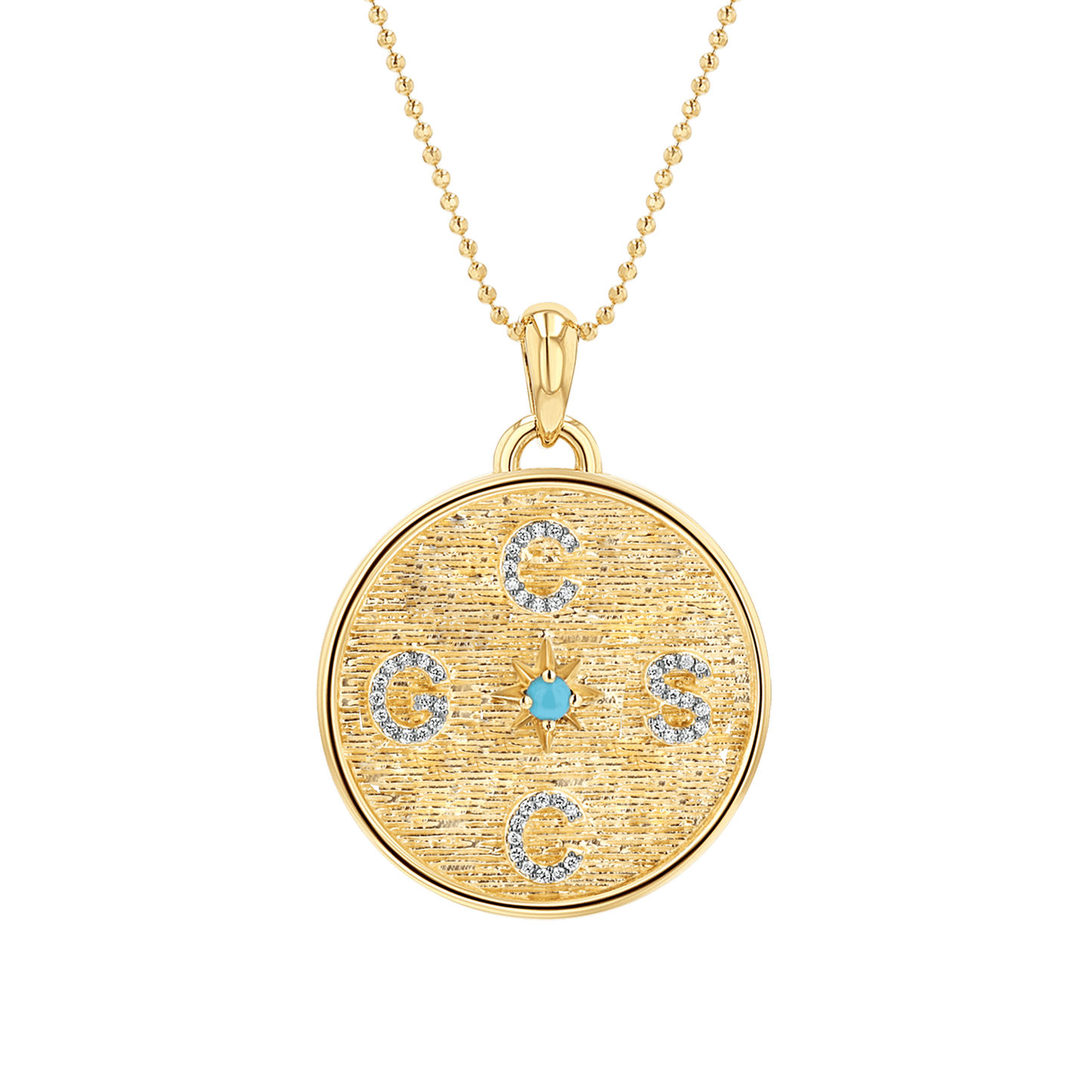Circle of Life Diamond Multi Initial Necklace - Lotus Diamond