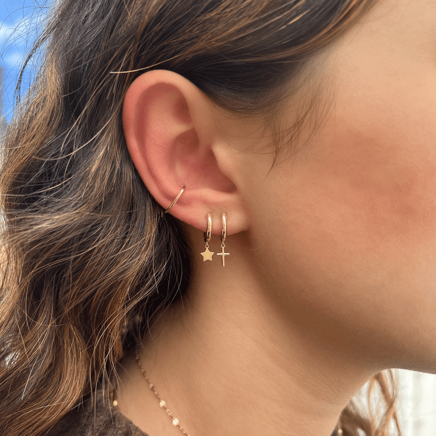 Classic Ear Cuff - Lotus Diamond