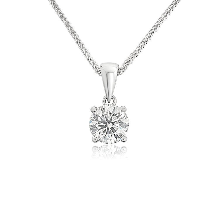 Classic four - jaw 18K diamond Pendant - Lotus Diamond