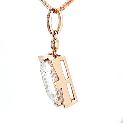 Classic rose gold diamond Pendant - Lotus Diamond