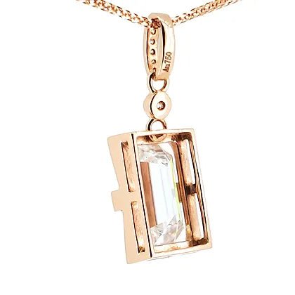 Classic rose gold diamond Pendant - Lotus Diamond