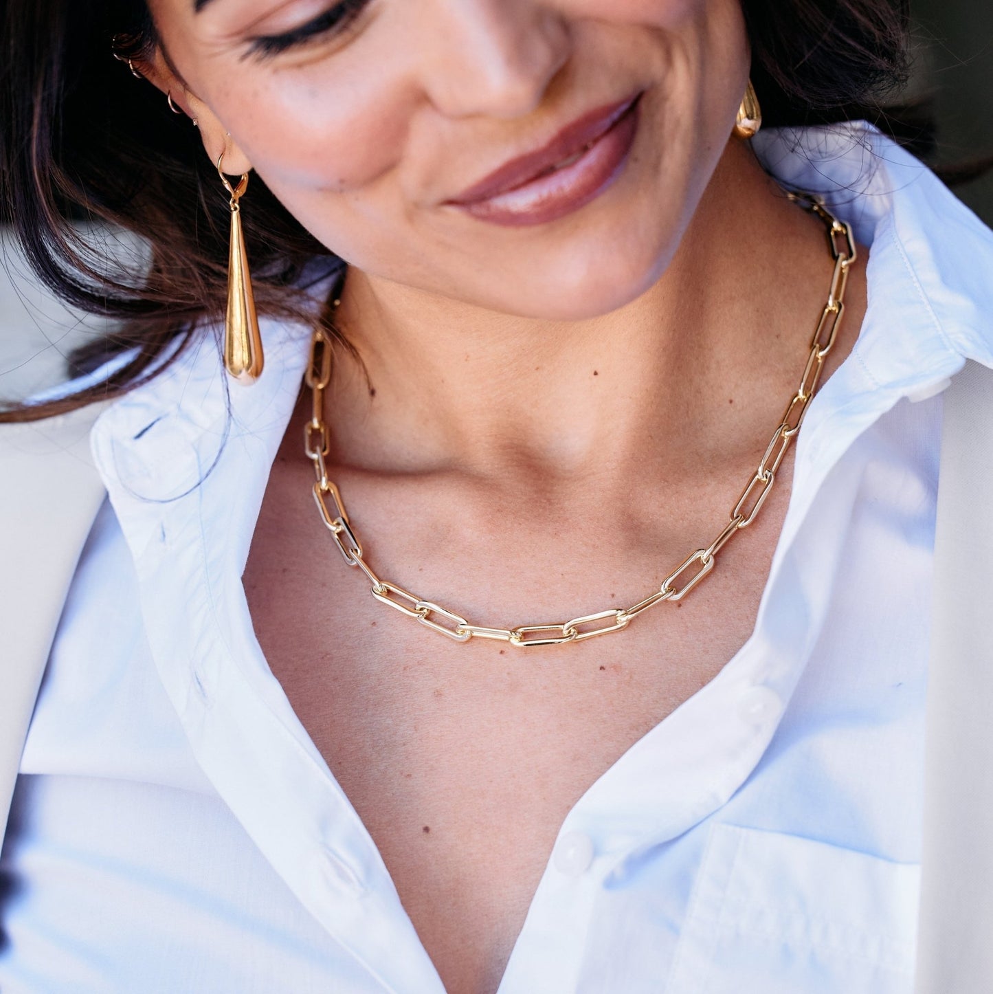 Colette XL Necklace - Lotus Diamond