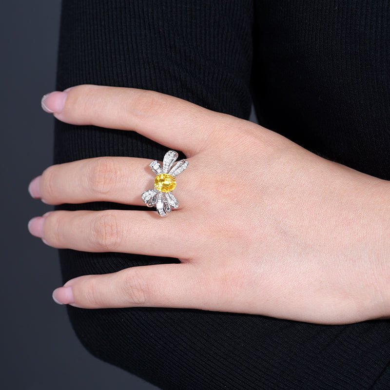 Collection level dual - use, human wealth - canary canary yellow sapphire - Lotus Diamond