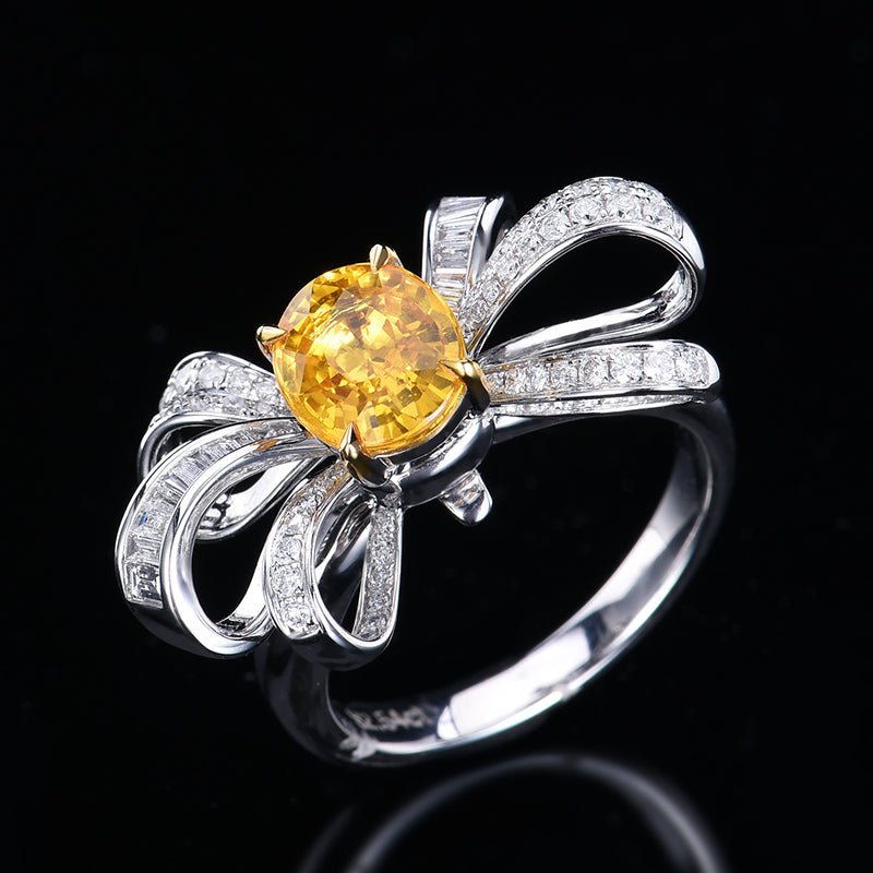 Collection level dual - use, human wealth - canary canary yellow sapphire - Lotus Diamond