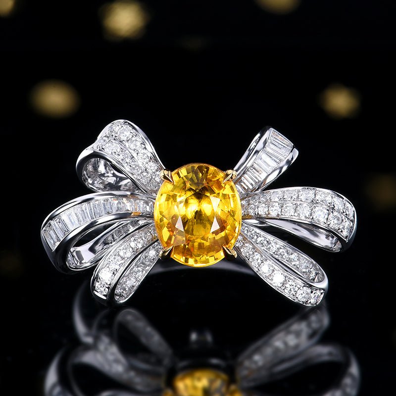 Collection level dual - use, human wealth - canary canary yellow sapphire - Lotus Diamond