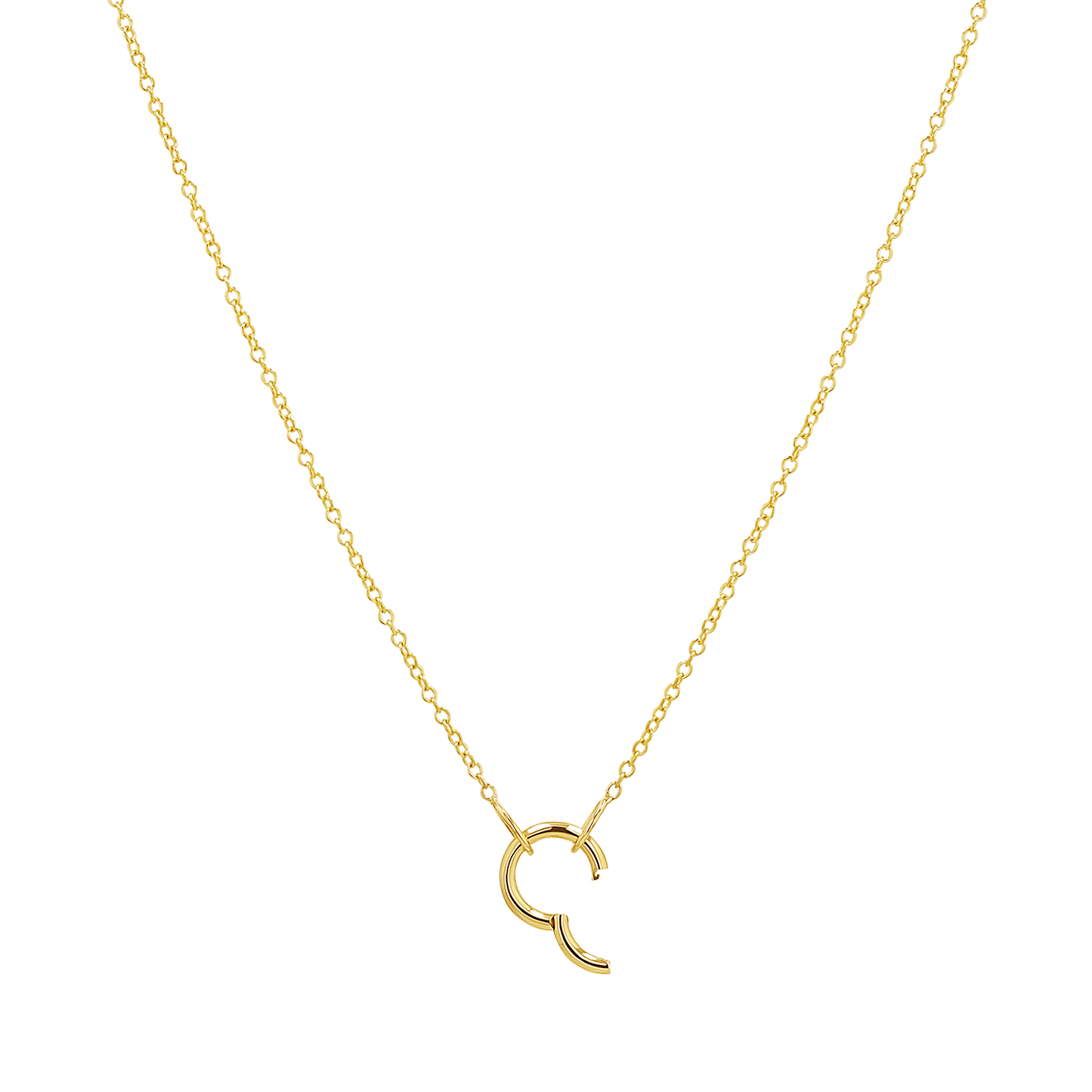 Connector Cable Chain Necklace - Lotus Diamond