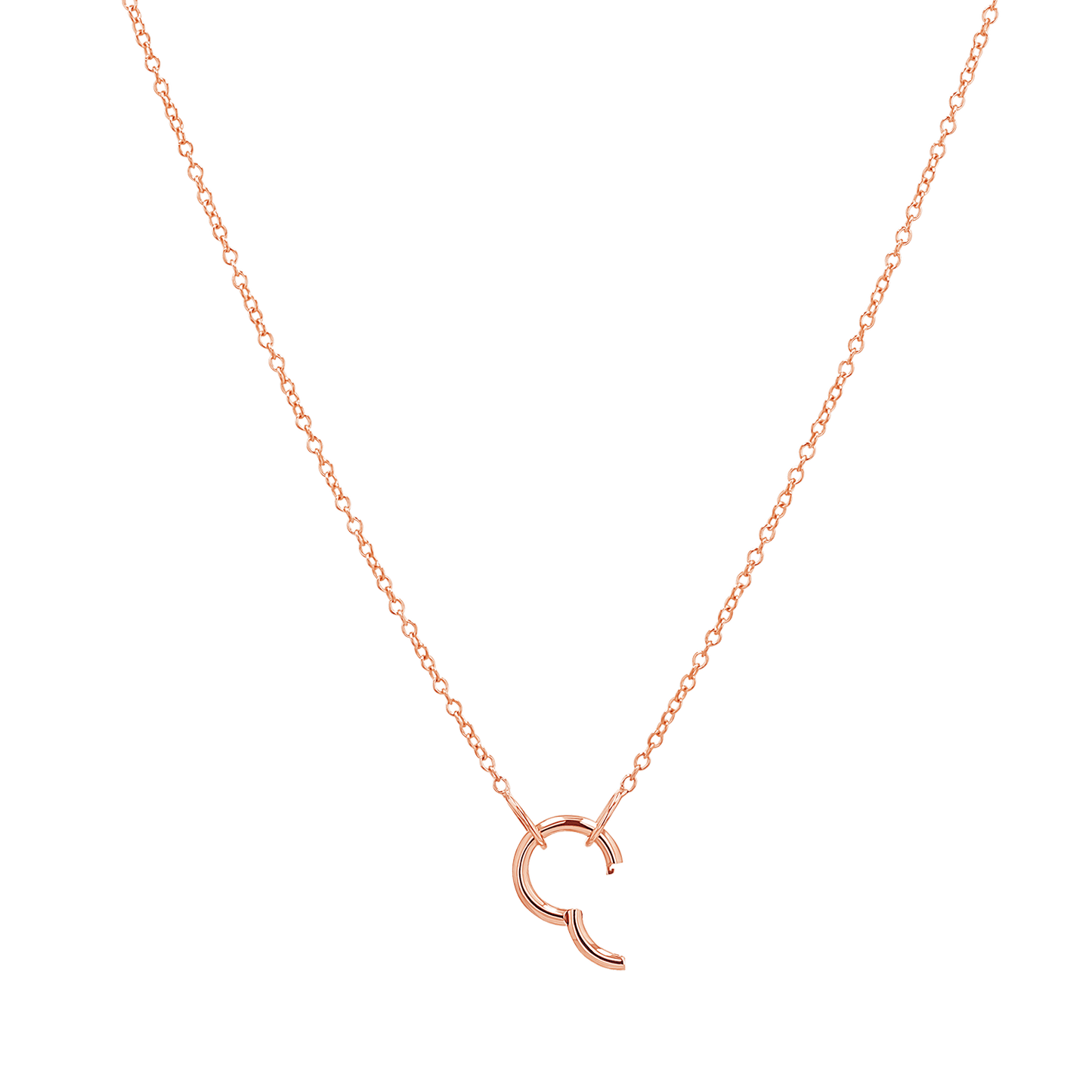 Connector Cable Chain Necklace - Lotus Diamond