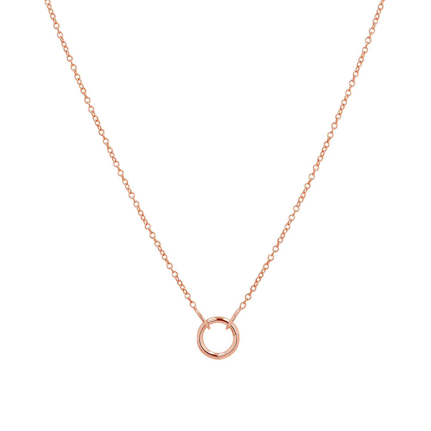 Connector Cable Chain Necklace - Lotus Diamond