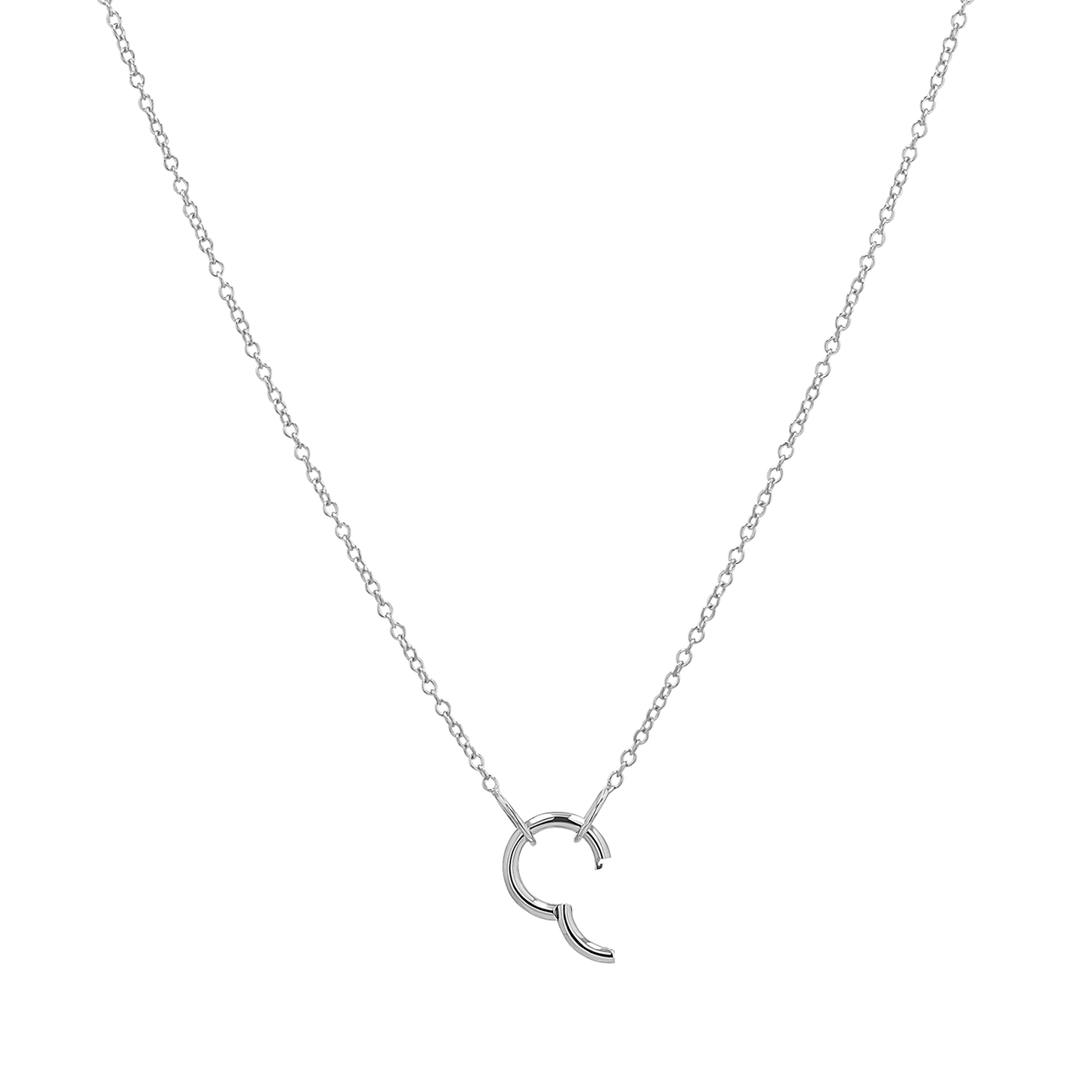 Connector Cable Chain Necklace - Lotus Diamond
