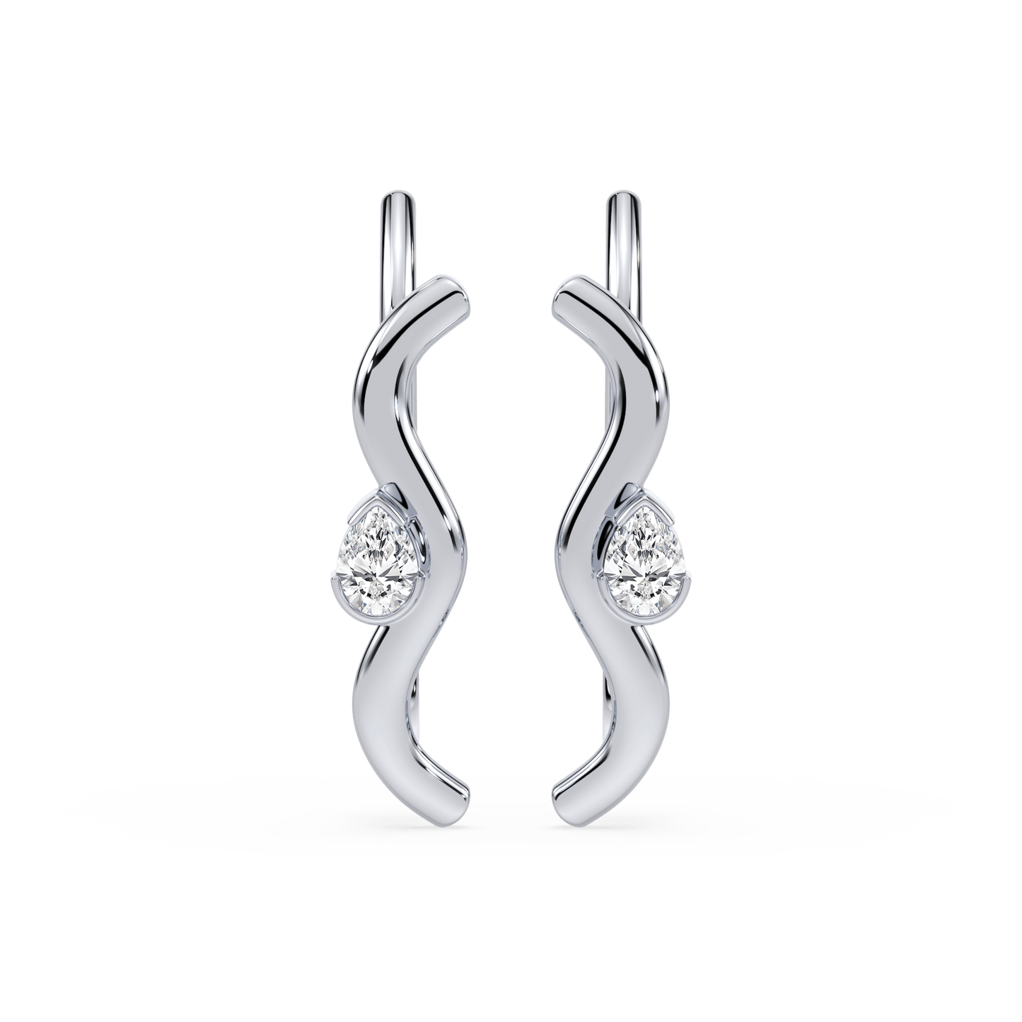Coquette Lab Diamond Pear Ear Pin - Lotus Diamond