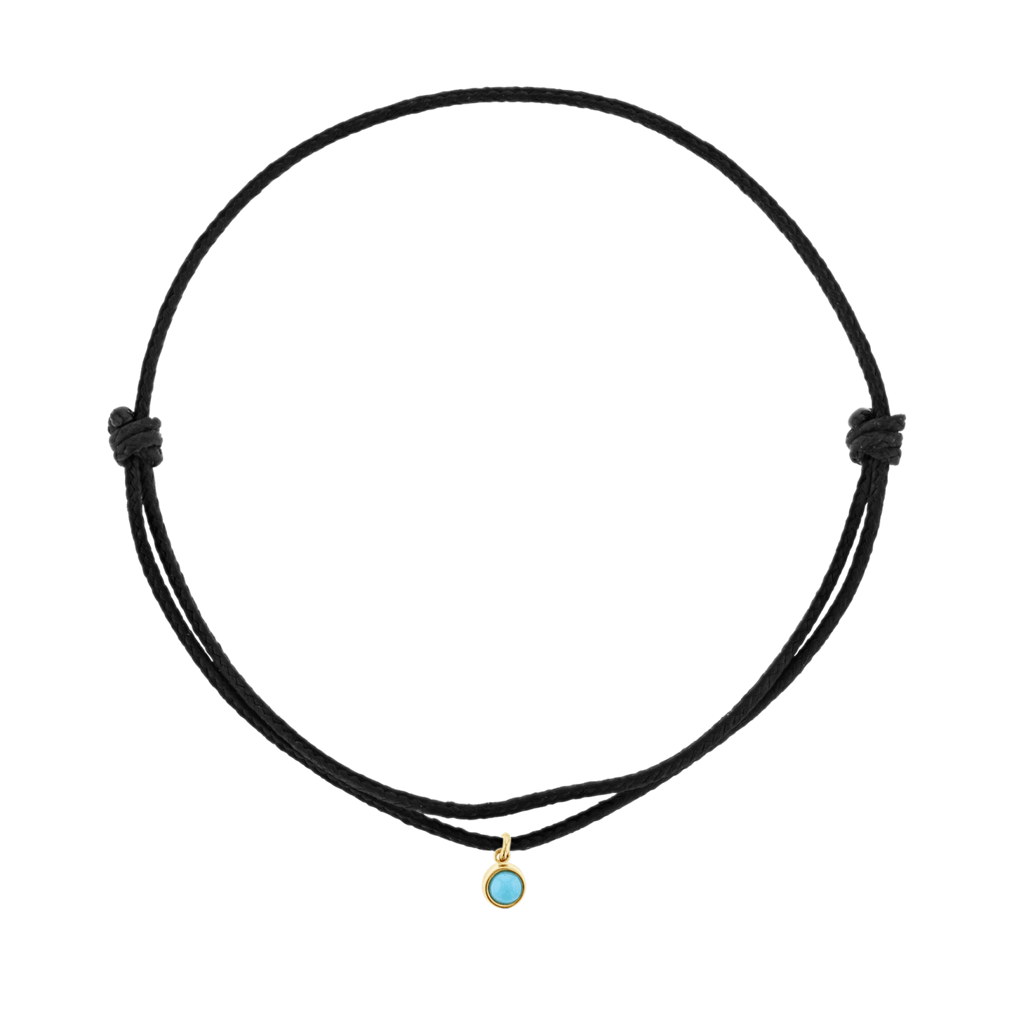 Cord Charm Bracelet - Lotus Diamond