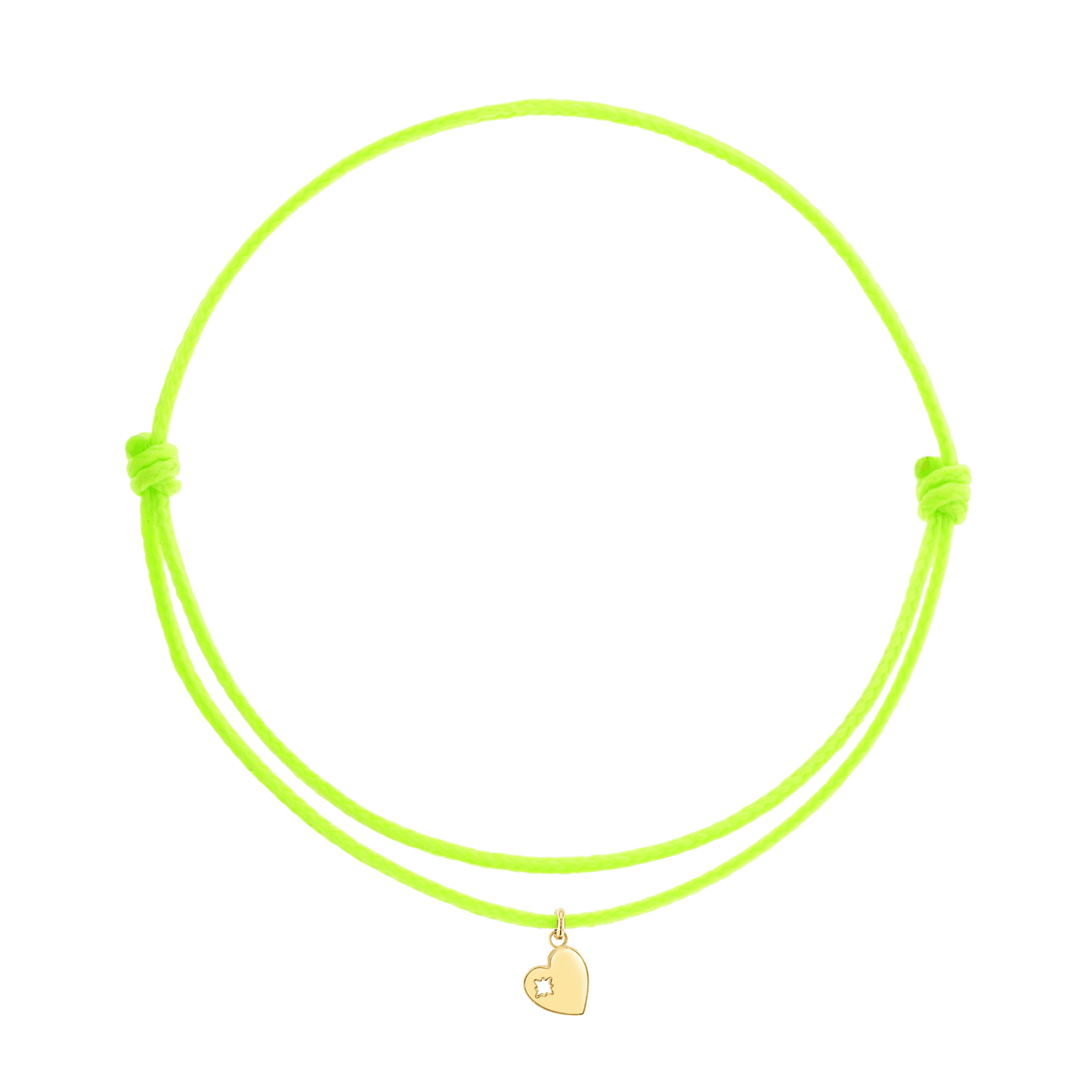 Cord Charm Bracelet - Lotus Diamond