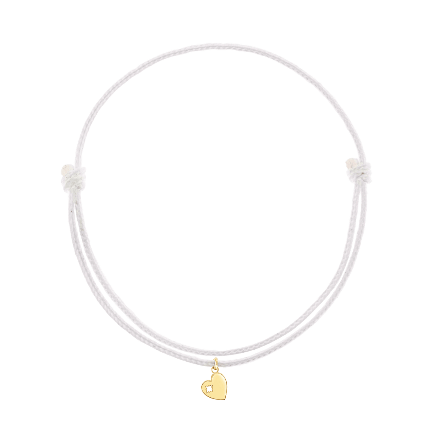 Cord Charm Bracelet - Lotus Diamond
