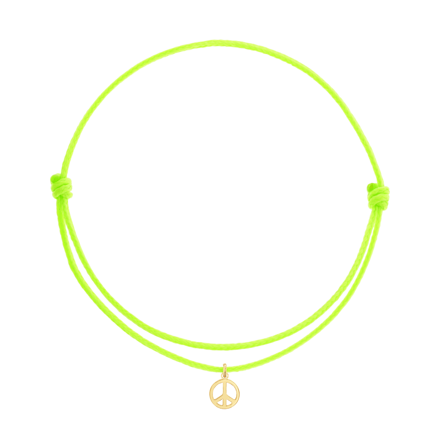 Cord Charm Bracelet - Lotus Diamond