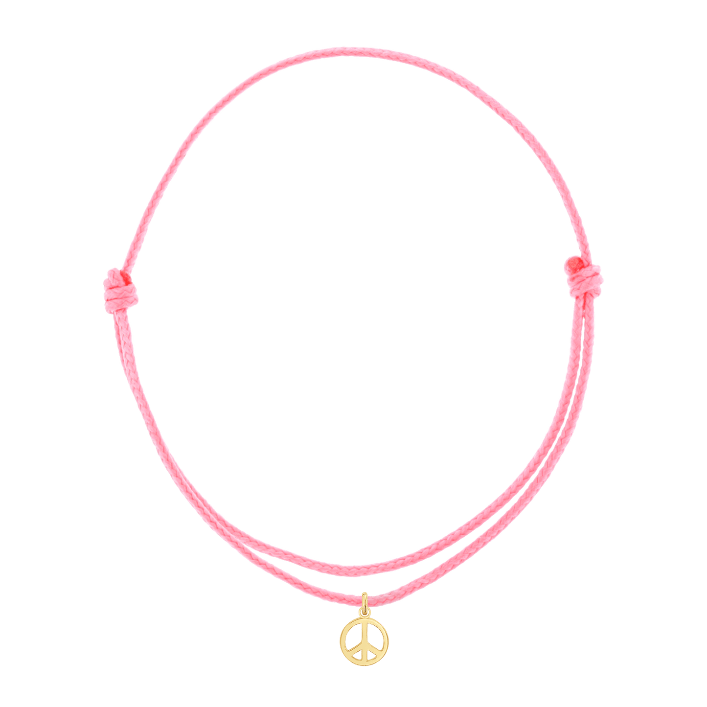Cord Charm Bracelet - Lotus Diamond