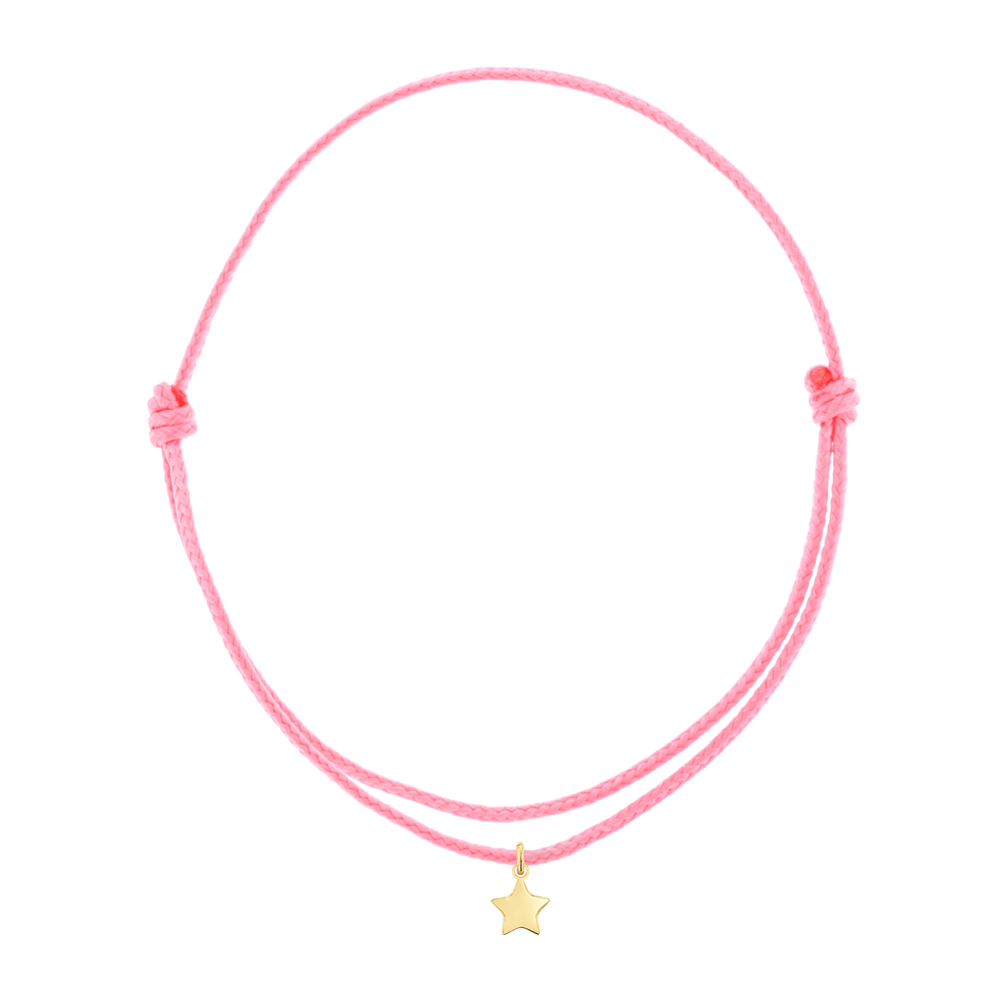 Cord Charm Bracelet - Lotus Diamond