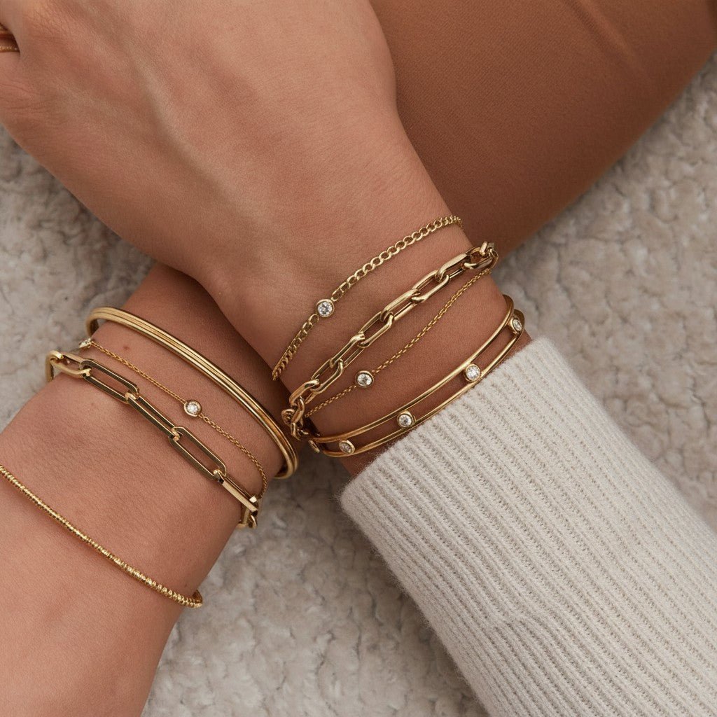 Cuban Link Floating Diamond Bracelet - Lotus Diamond