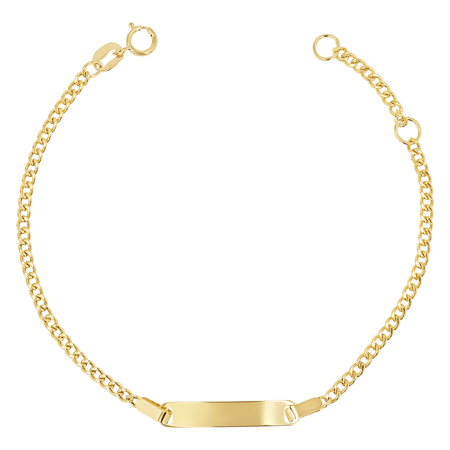 Curb ID Bracelet - Lotus Diamond