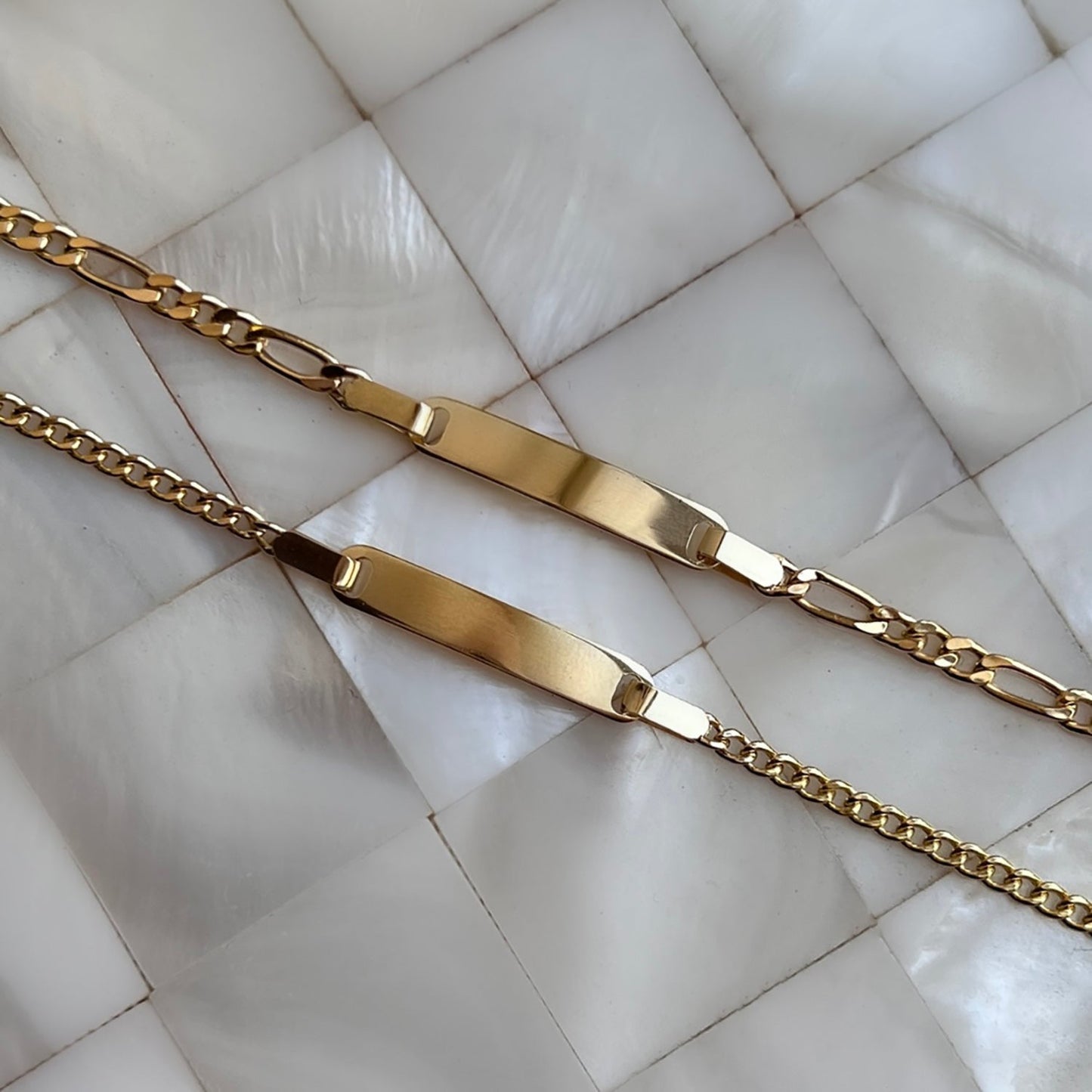 Curb ID Bracelet - Lotus Diamond