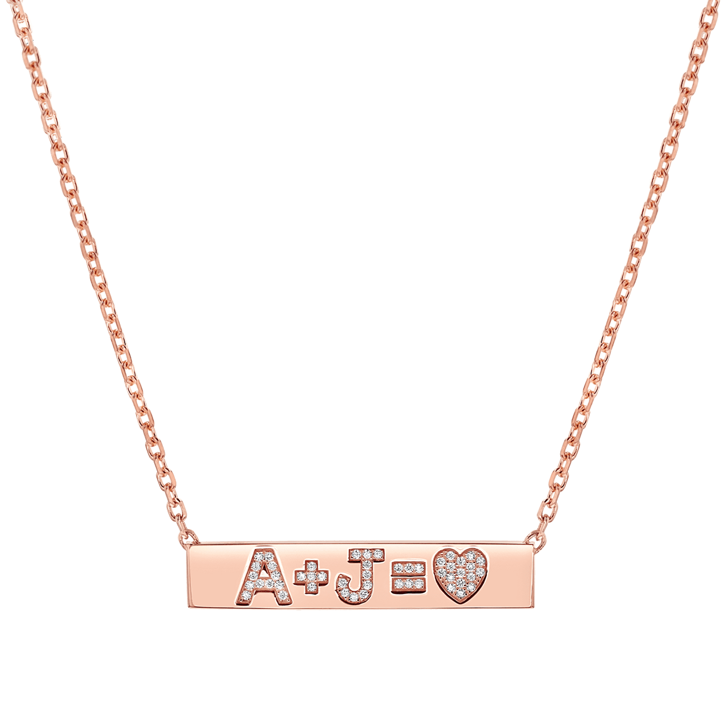 Custom Diamond Bar Necklace - Lotus Diamond