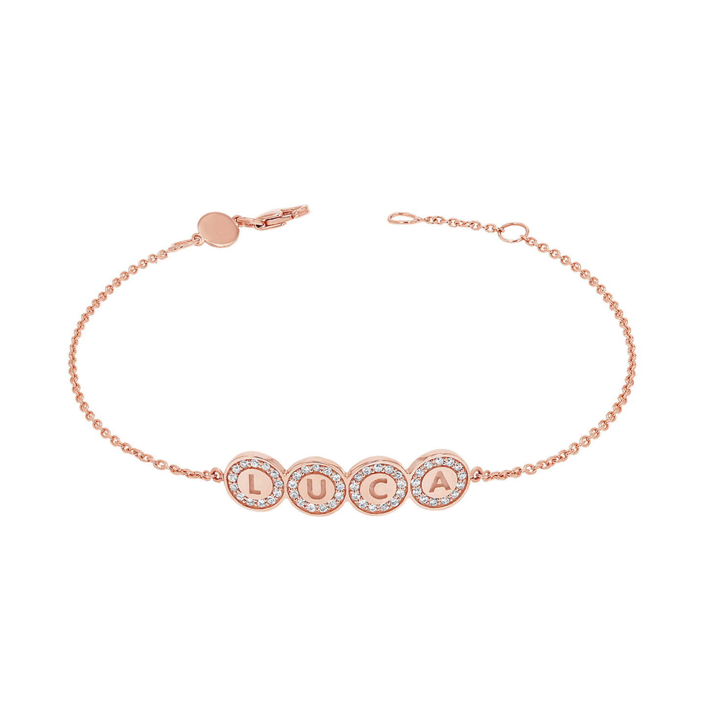 Custom Diamond Bubble Bracelet - Lotus Diamond