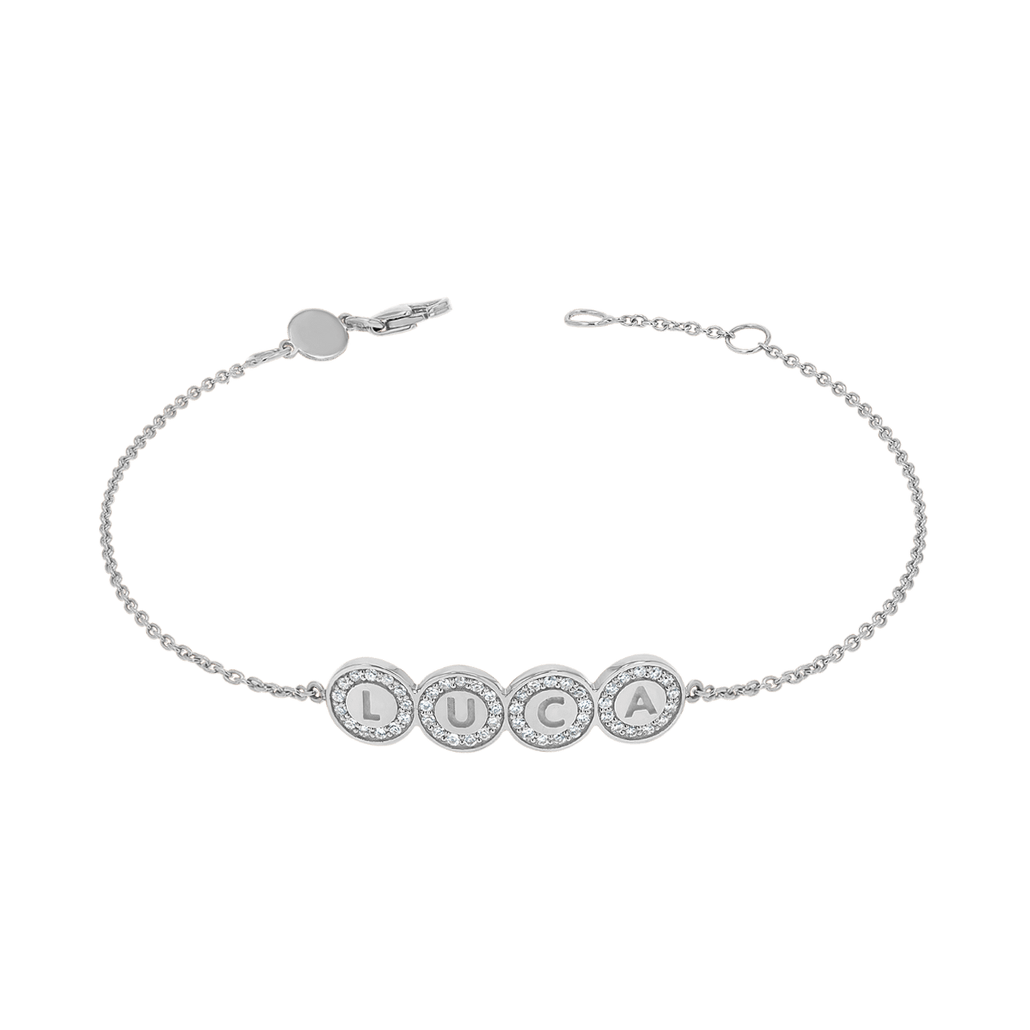 Custom Diamond Bubble Bracelet - Lotus Diamond