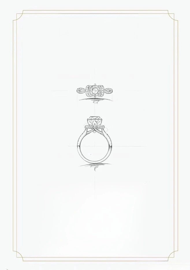 Custom Diamond Engagement Ring - Lotus Diamond