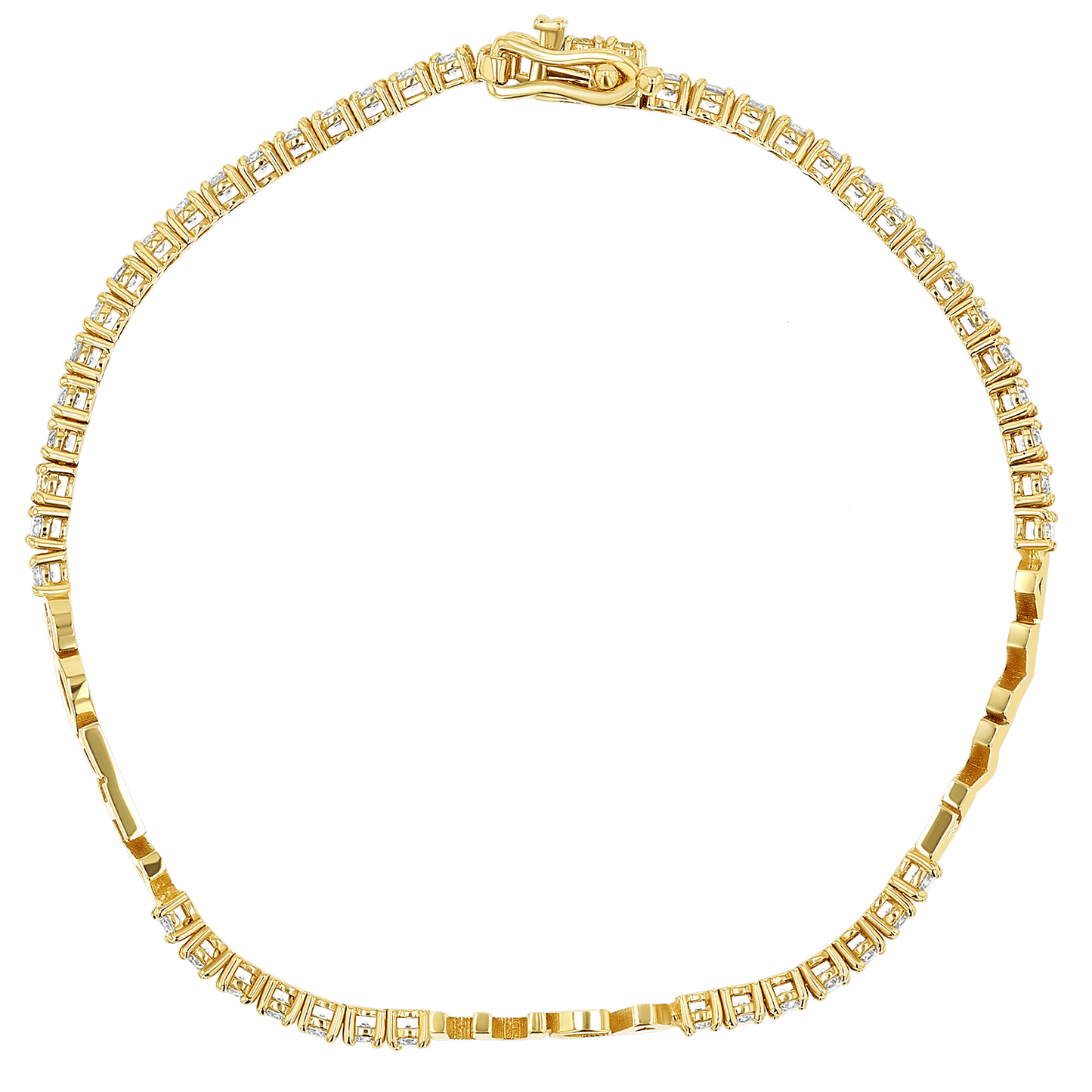 Custom Diamond Name Tennis Bracelet - Lotus Diamond