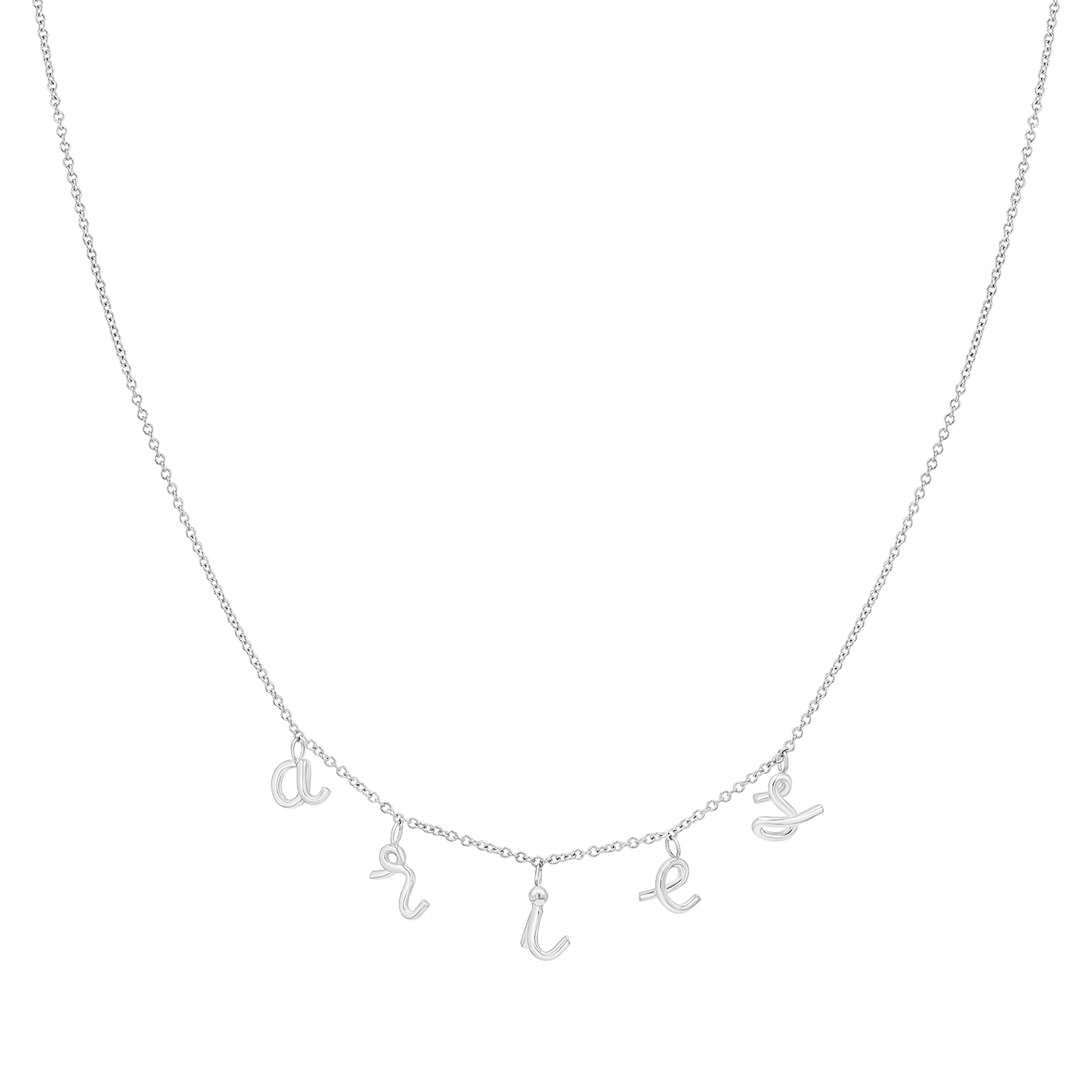 Custom Mini Letter Necklace - Lotus Diamond